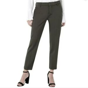 Liverpool Grey Career Academia Ankle cropped stretch pants‎ plus size 22
